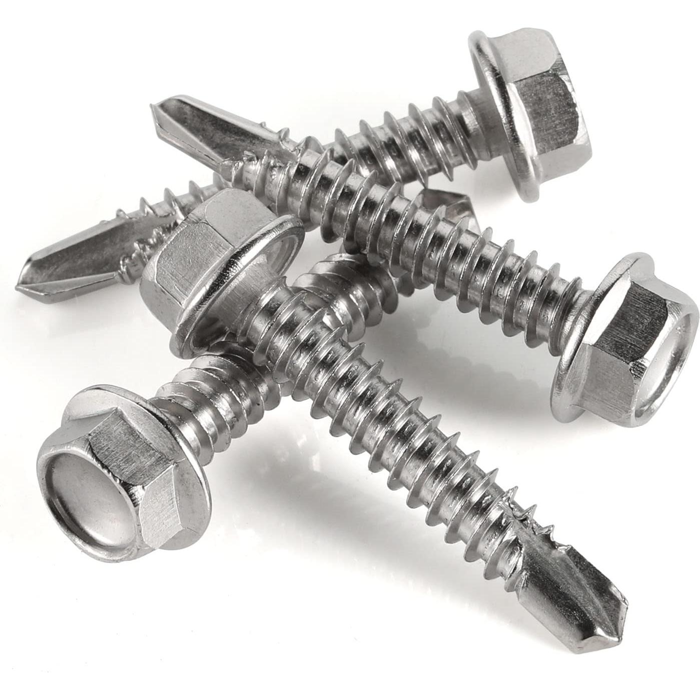 Tornillos Autoperforantes Mellewell #14 x 25.4mm Acero Inoxidable 50 PCS