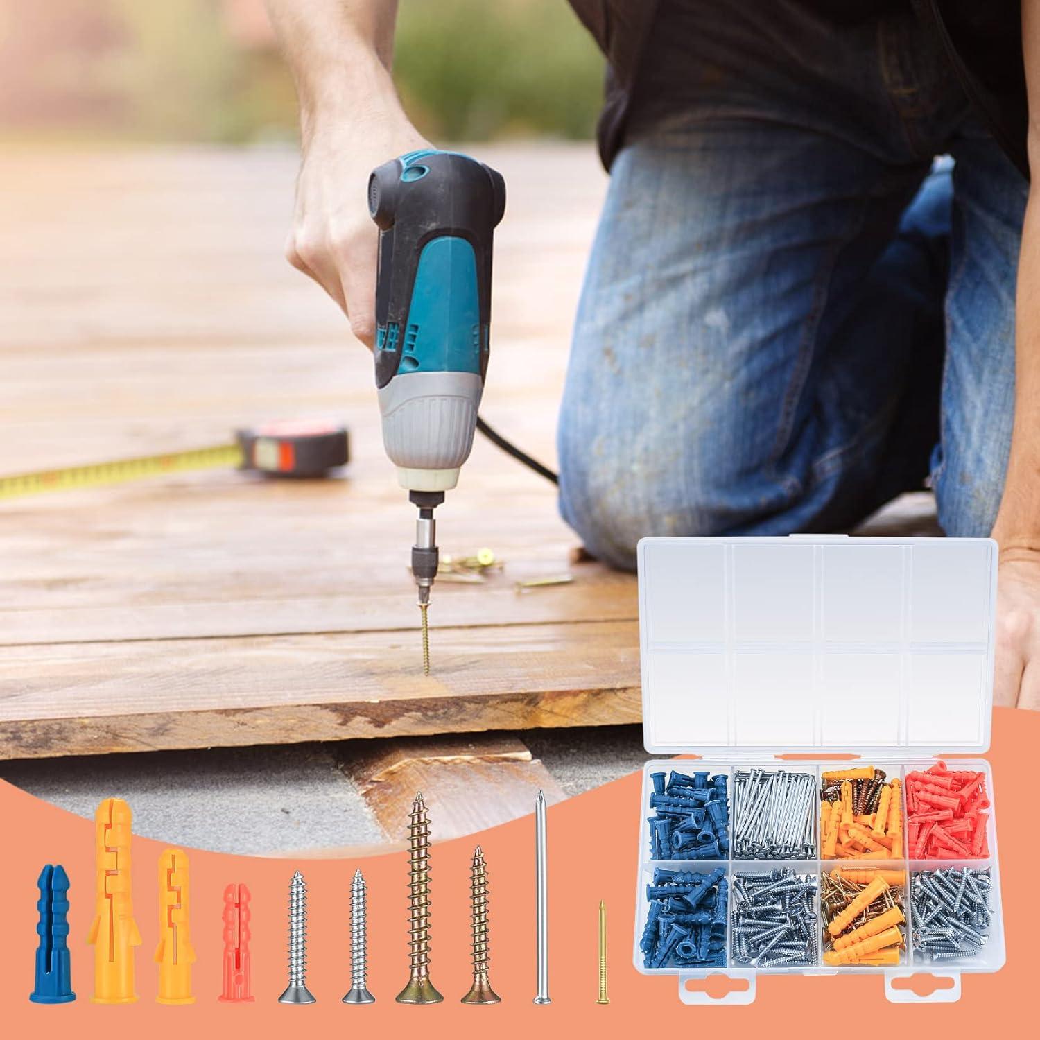 Kit de 360 Piezas de Tornillos y Anclajes PIANKEKE