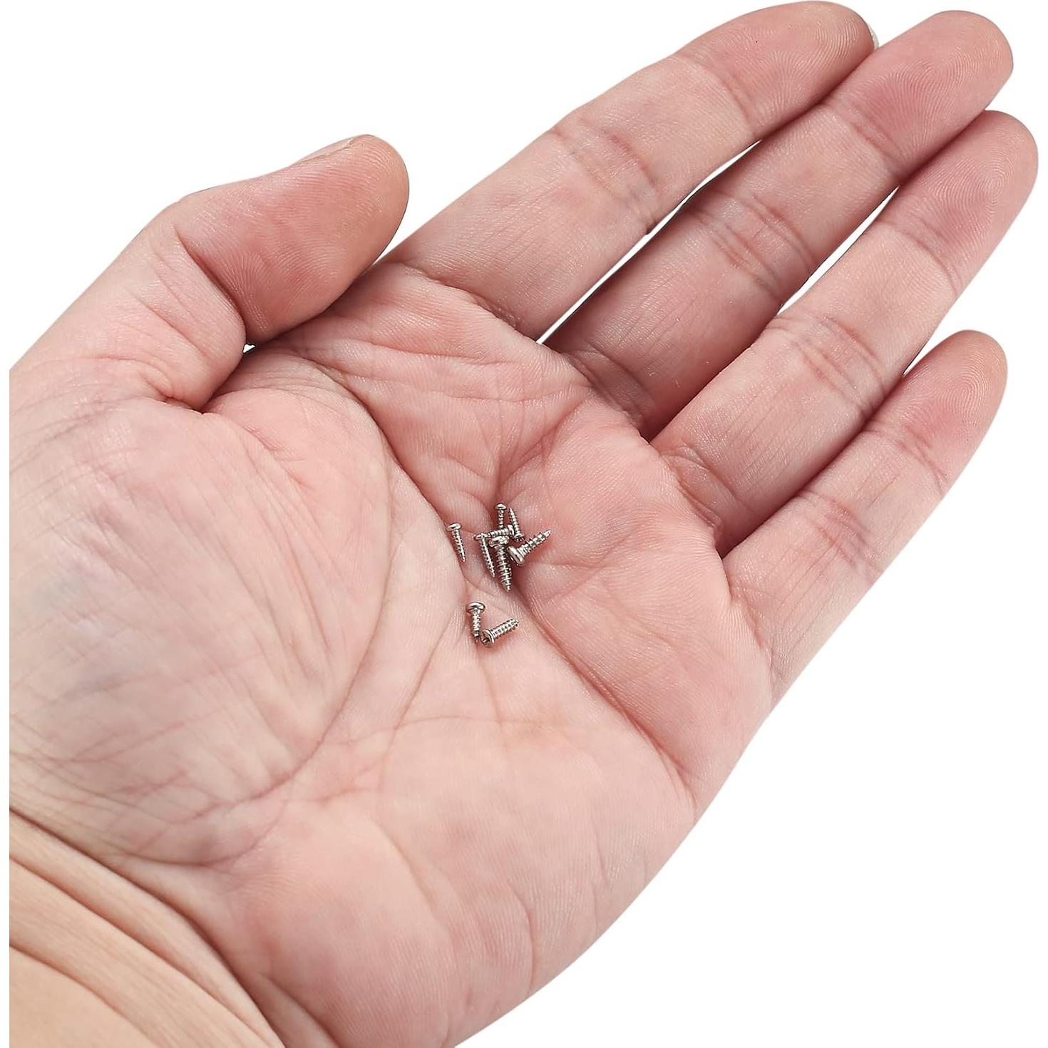 Kit de Tornillos Mini 1200 Pcs Niquelado M1/M1.2/M1.4/M1.7