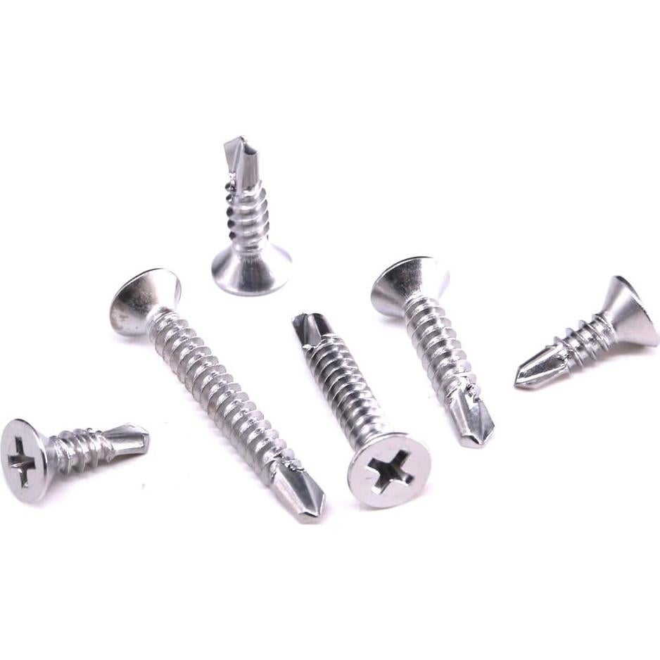 Tornillos Autoperforantes Hilitchi Acero Inoxidable 410 200 Pcs