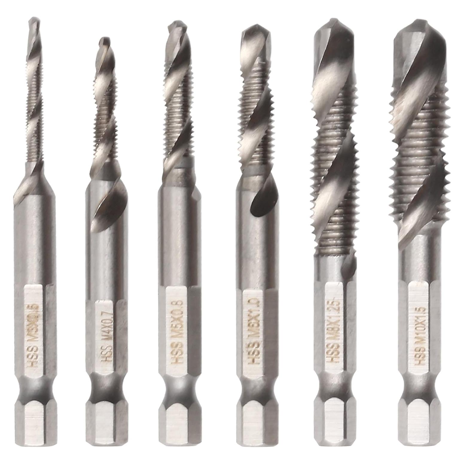 Juego de Brocas para Roscas Hexagonales HSS DekoTech M3 a M10