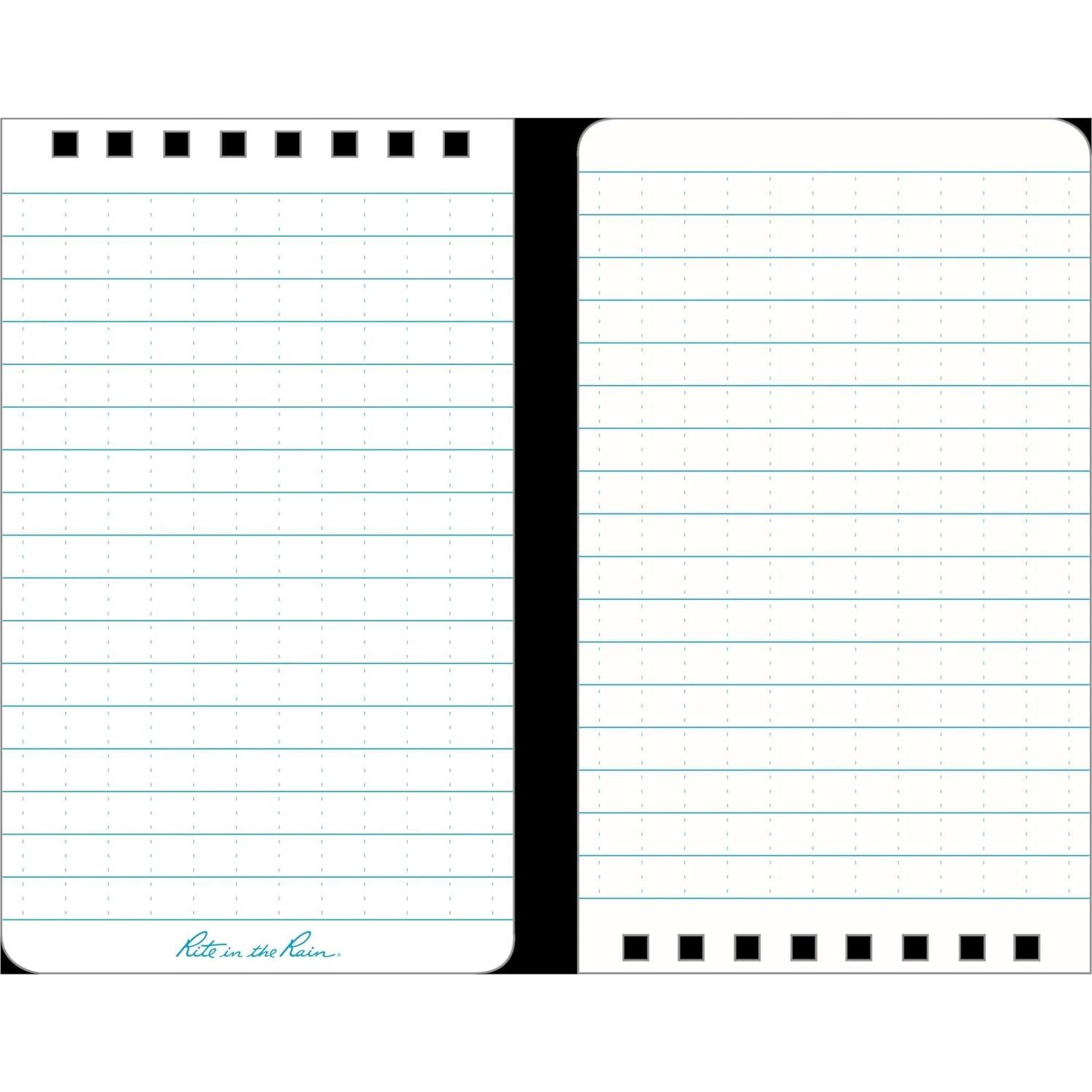 Cuaderno Espiral Impermeable Rite in the Rain 3x5" Paquete de 3