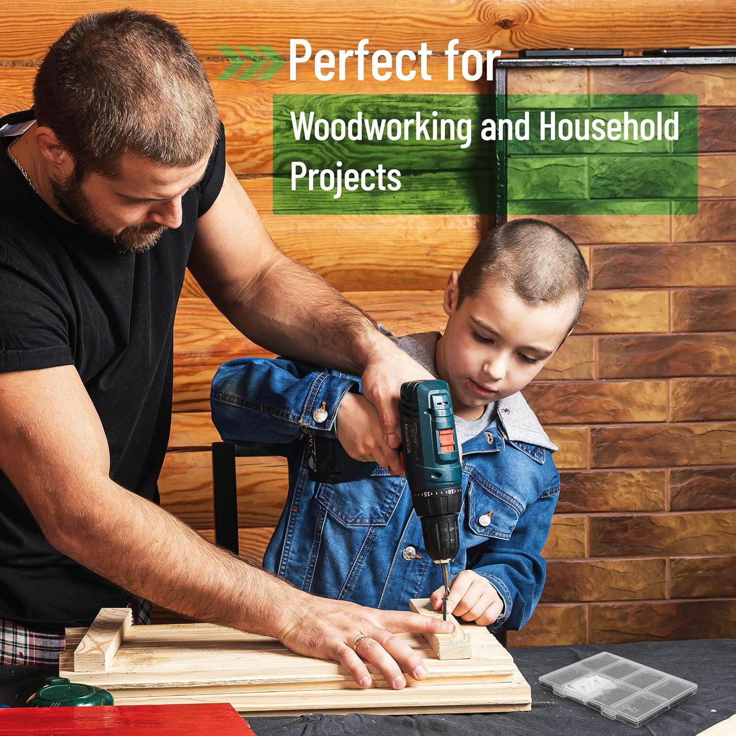 Kit de Tornillos de Madera Mr. Pen 420 Pcs M3 M6 Phillips