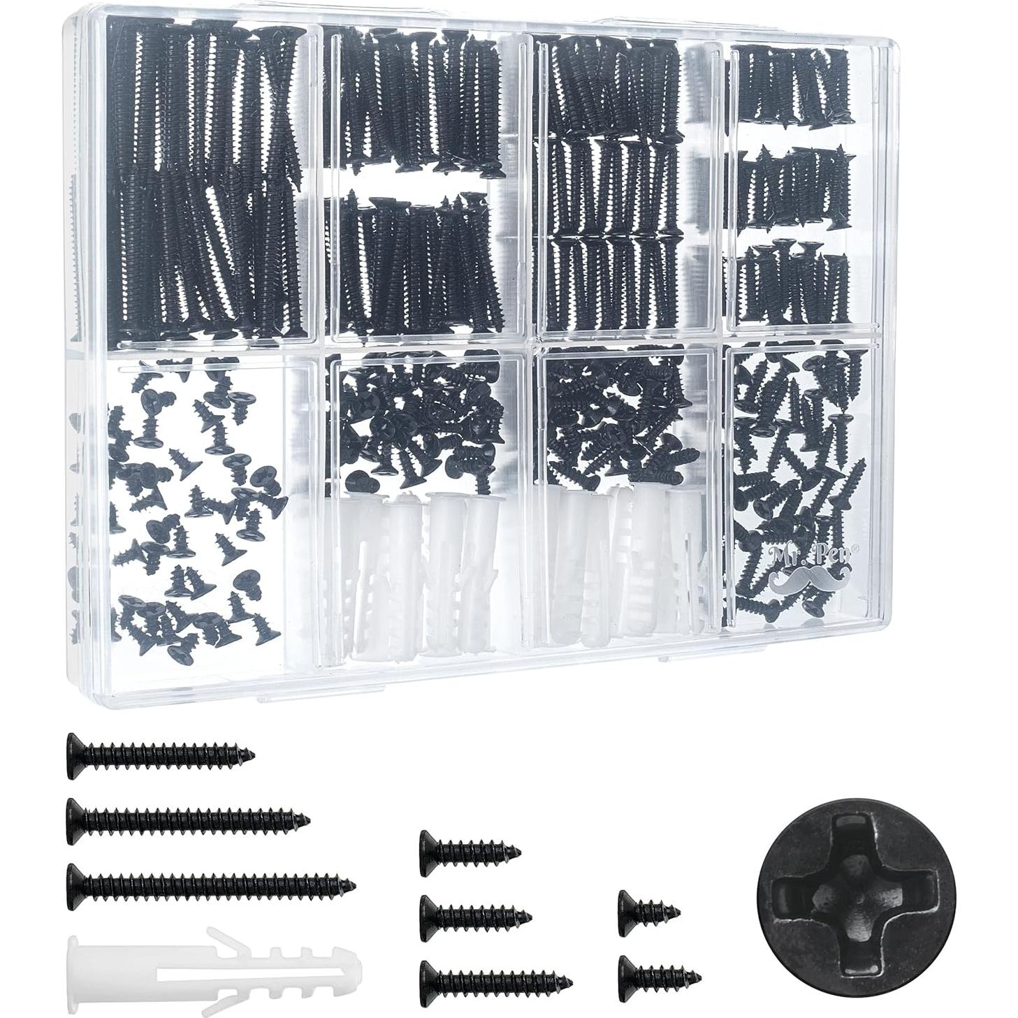 Kit de Tornillos de Madera Mr. Pen 420 Pcs M3 M6 Phillips