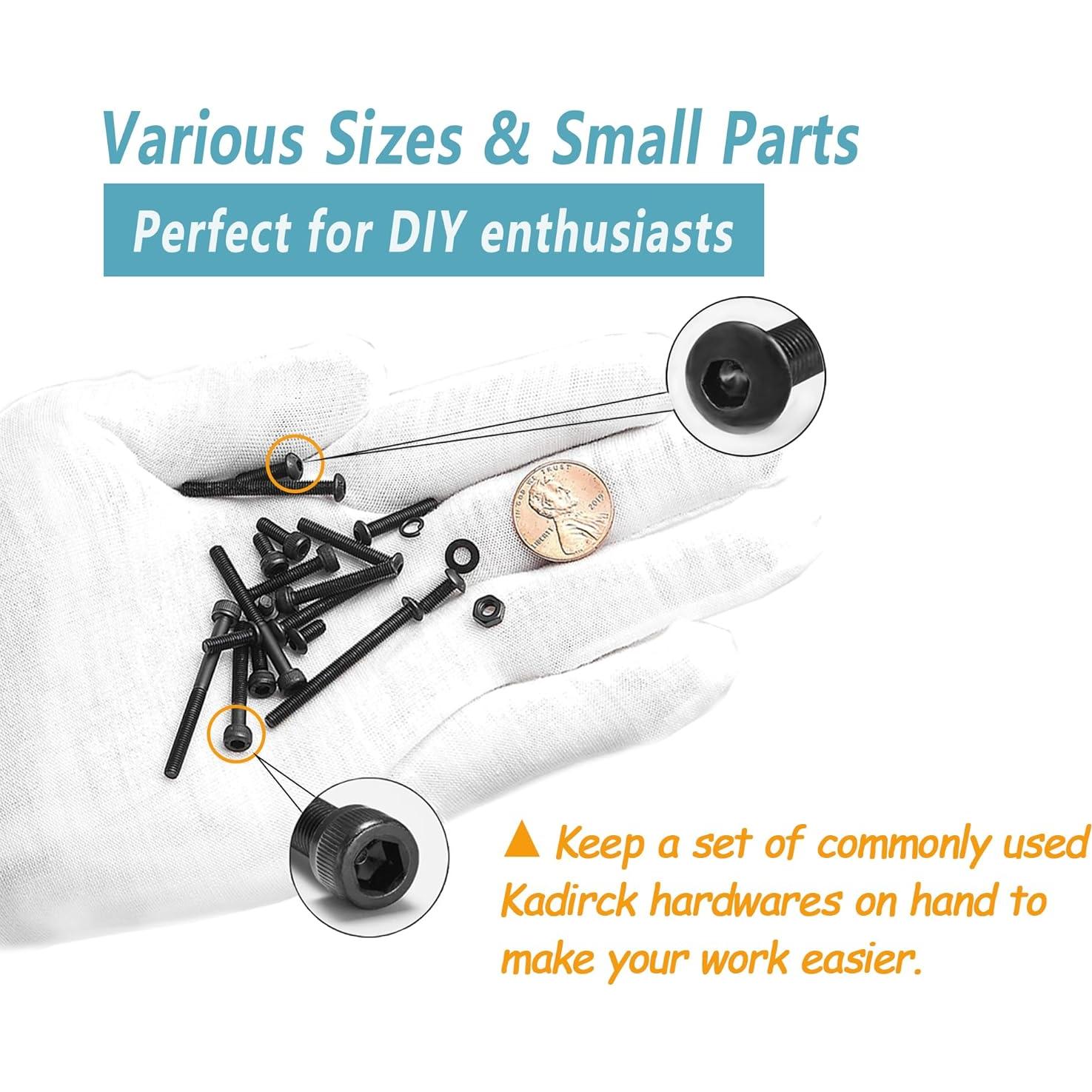 Juego de Tornillos M3 Kadrick 2240 Pcs Acero Aleado 12.9