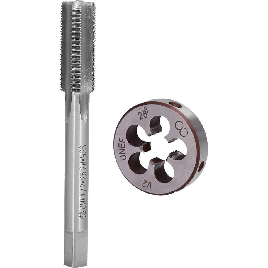 Juego de Machos y Matrices Anxingo 1/2" - 28 UNEF Acero Inoxidable