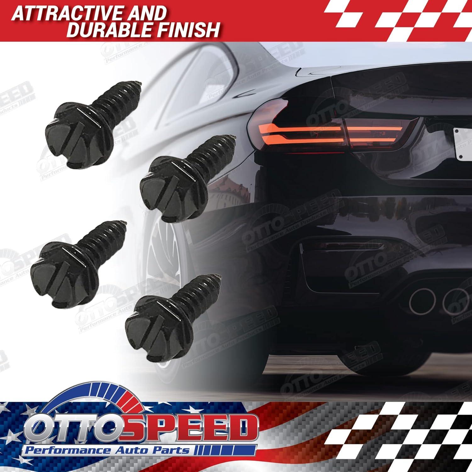 Kit de Tornillos Autoperforantes OttoSpeed para Placas de Matrícula - 8 Piezas Inoxidables