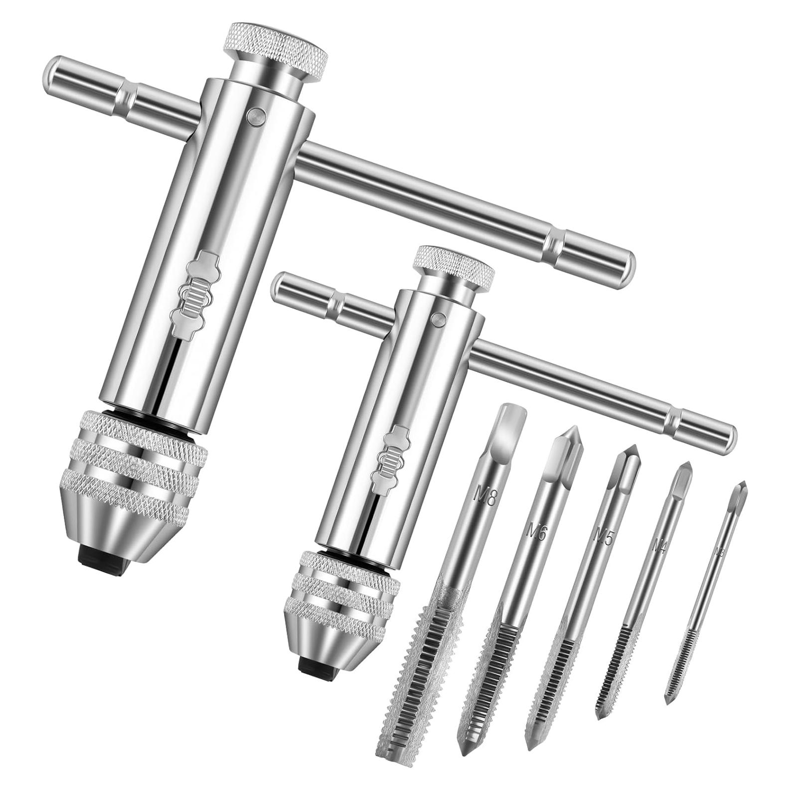 Juego de Llaves de Grifo T Gisafai con Carraca y 5 Grifos M5-M12