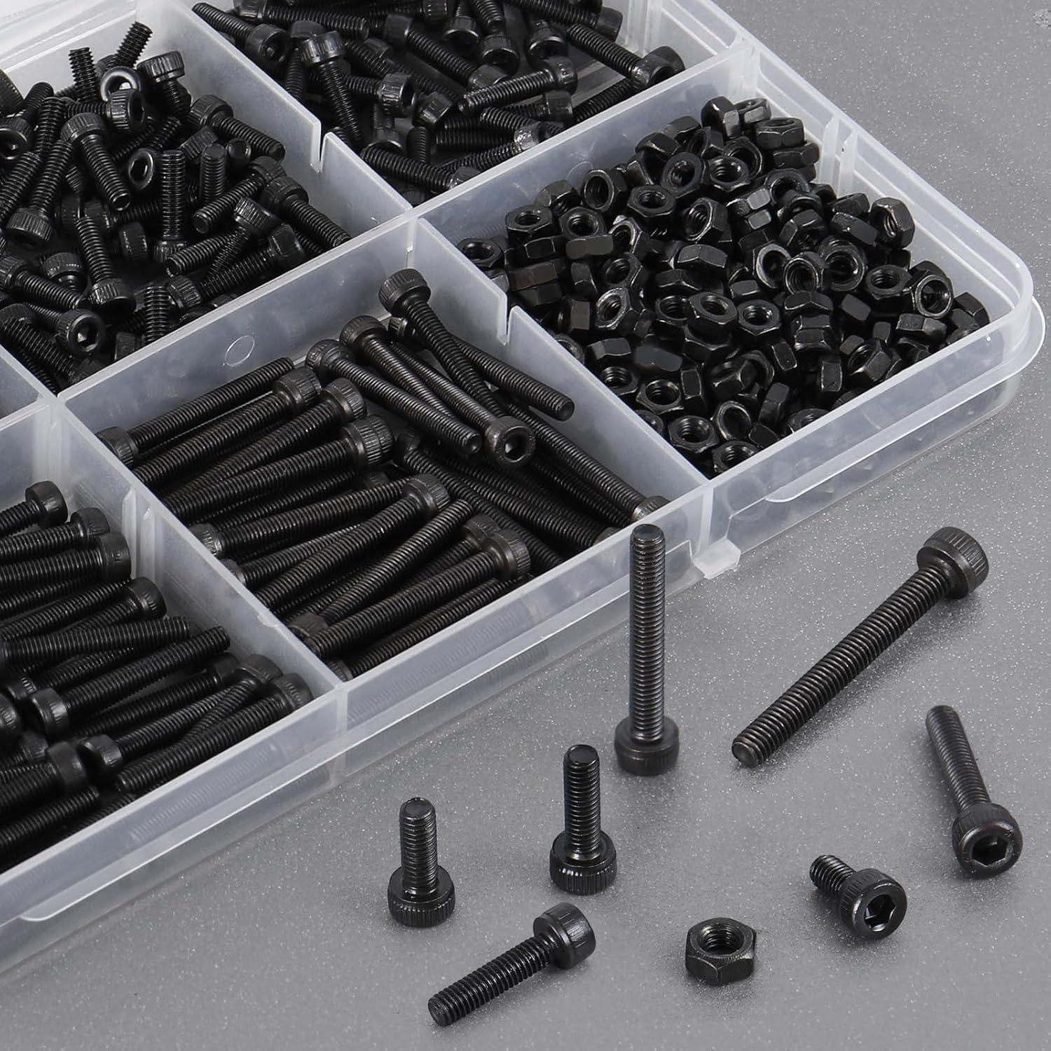 Kit de Tornillos M3 VGBUY 440 Pcs Acero Aleado 12.9 Hexagonal