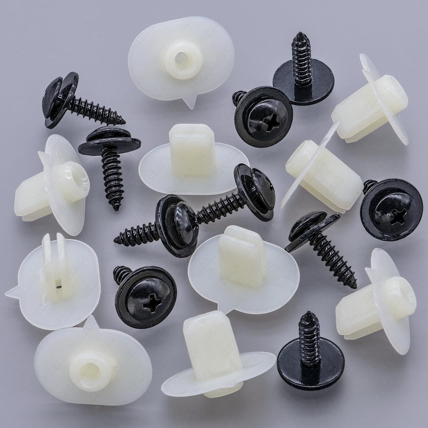 Kit de Grommets y Tornillos de Parachoques Honda Acura 10 Pcs