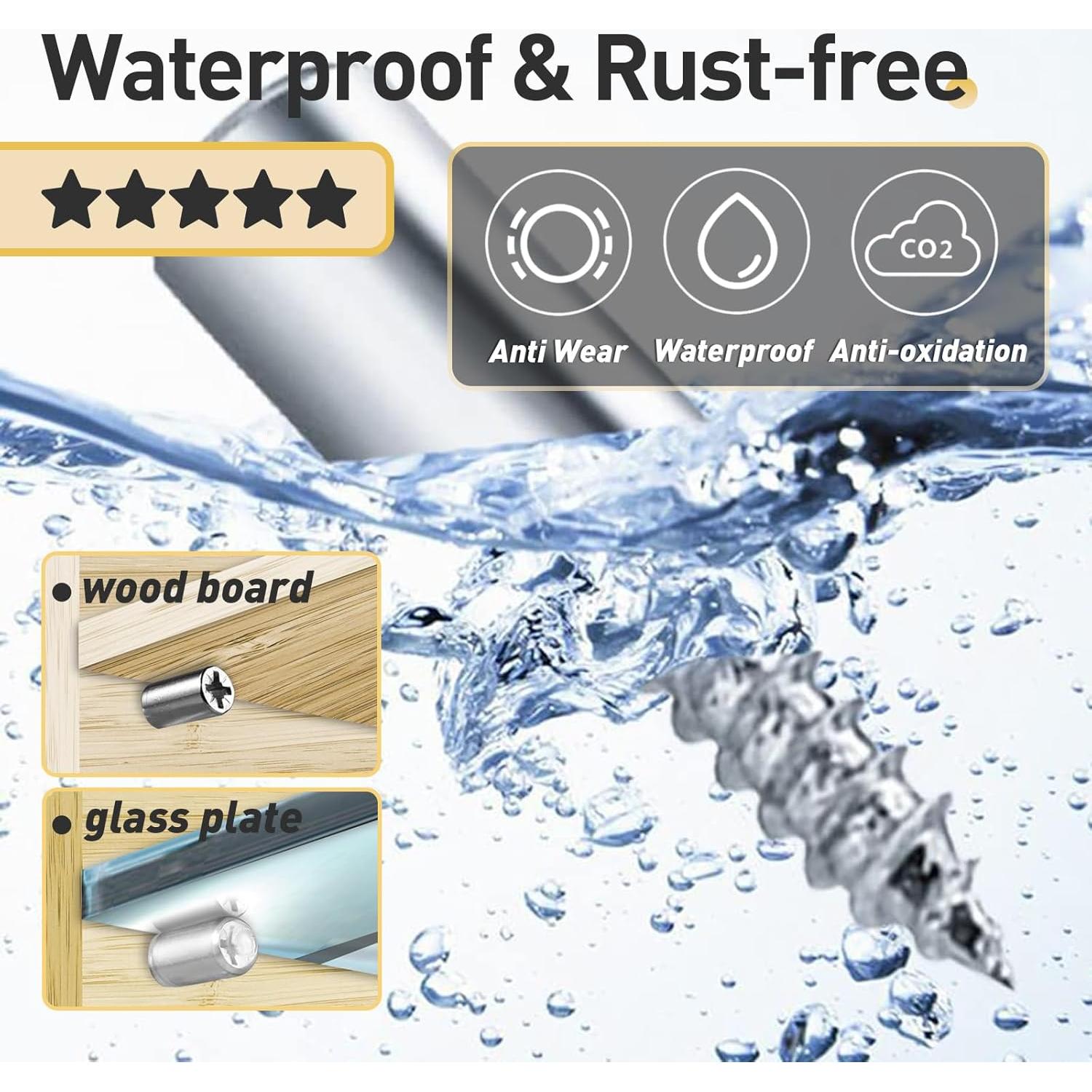 50 Tornillos Autoperforantes Iffitya con Mangas Antideslizantes