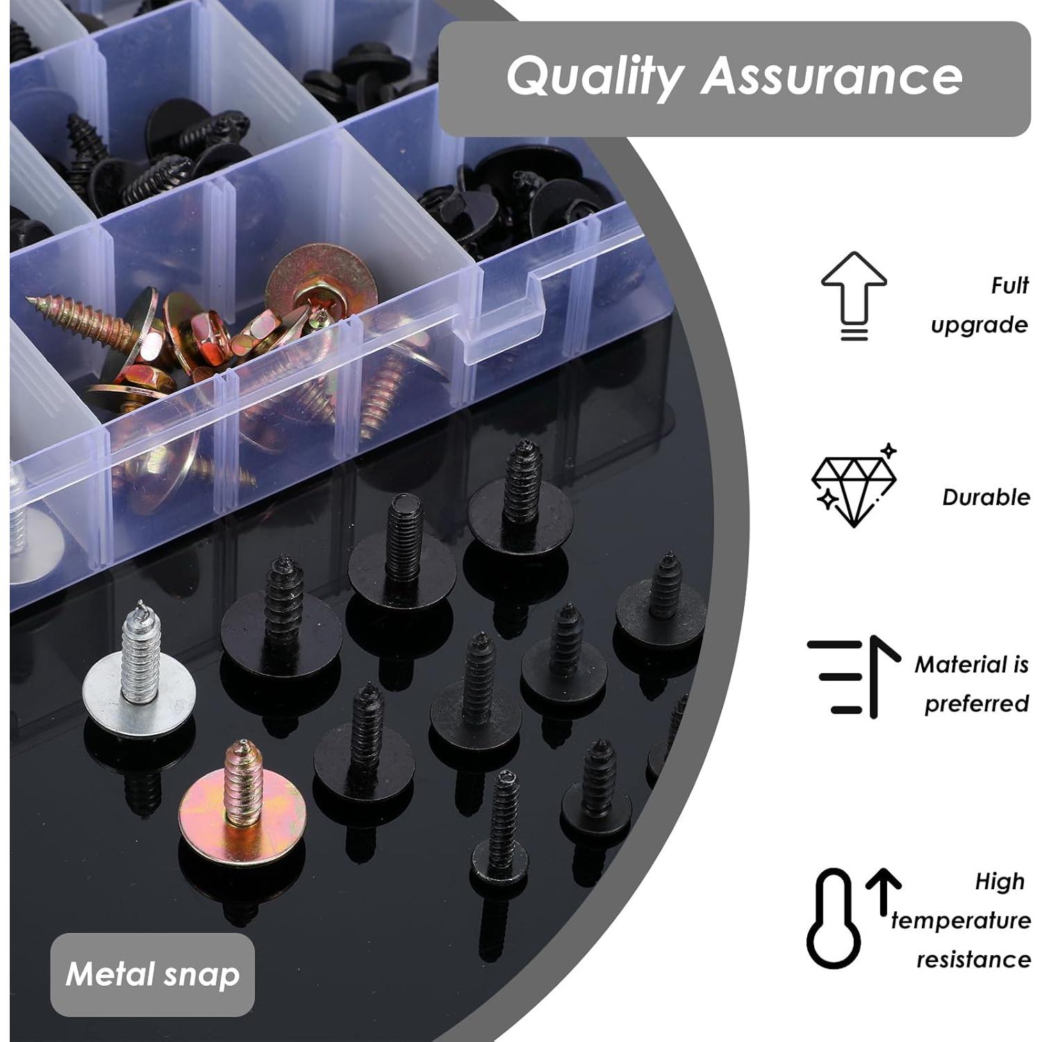 Kit de Tornillos de Carrocería JOUTYFOR 160 Piezas 14 Tamaños