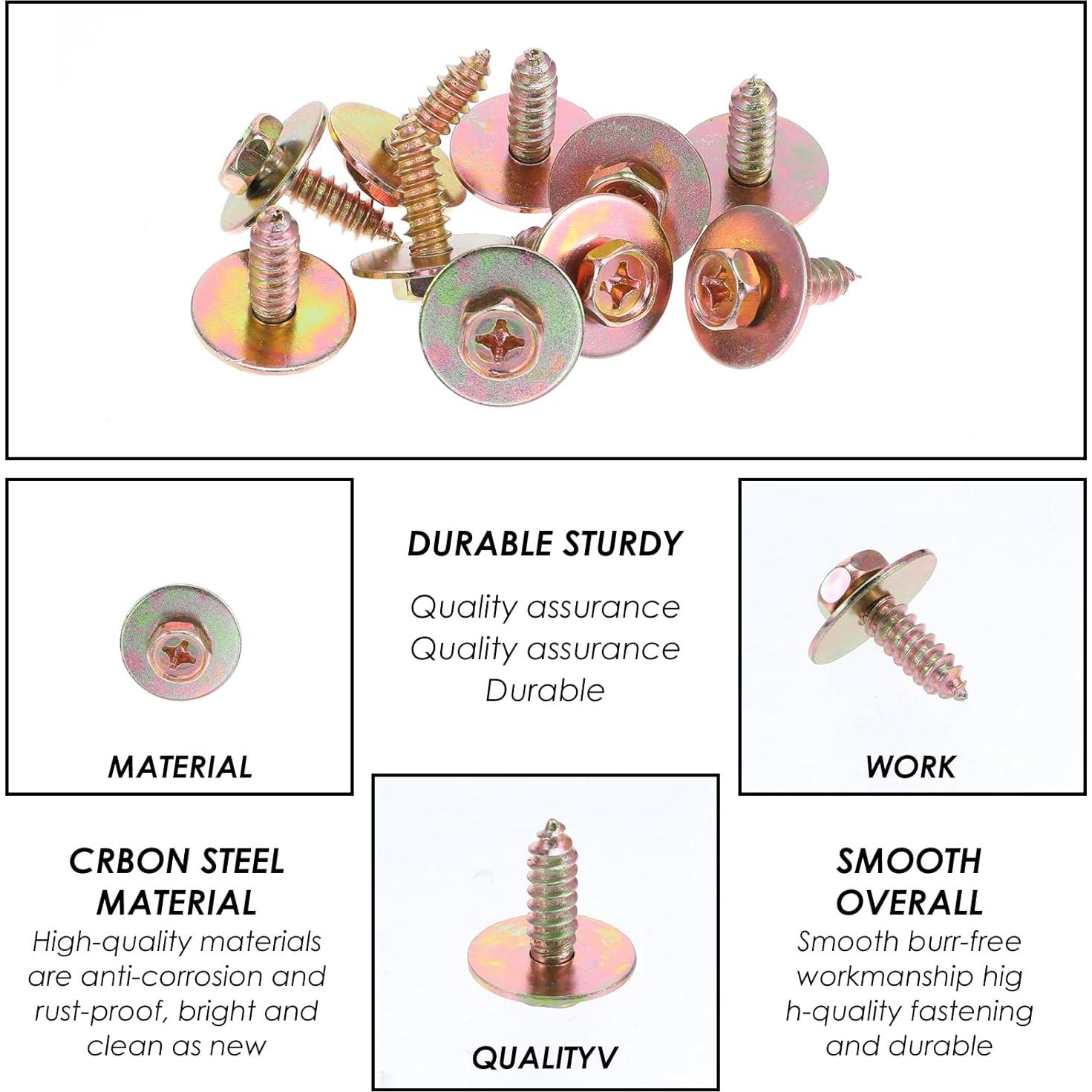 Kit de Tornillos de Carrocería JOUTYFOR 160 Piezas 14 Tamaños