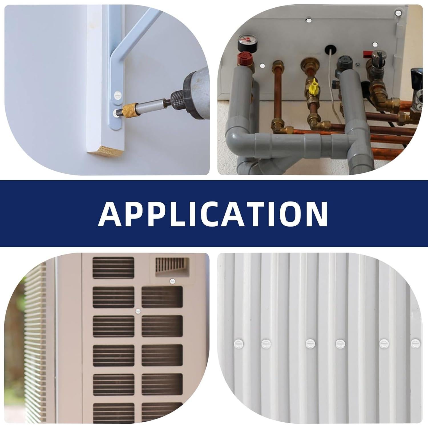 Tornillos Autoperforantes Hexagonales MewuDecor #8 x 1.27 cm - 100 PCS