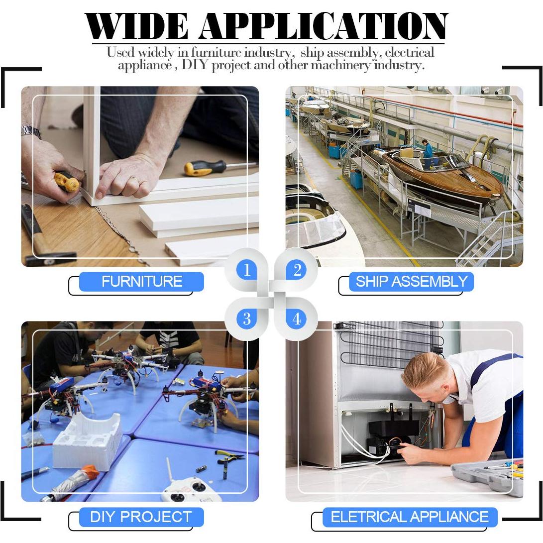 Juego de Tornillos Allen Glarks 420Pcs Acero Inoxidable 304