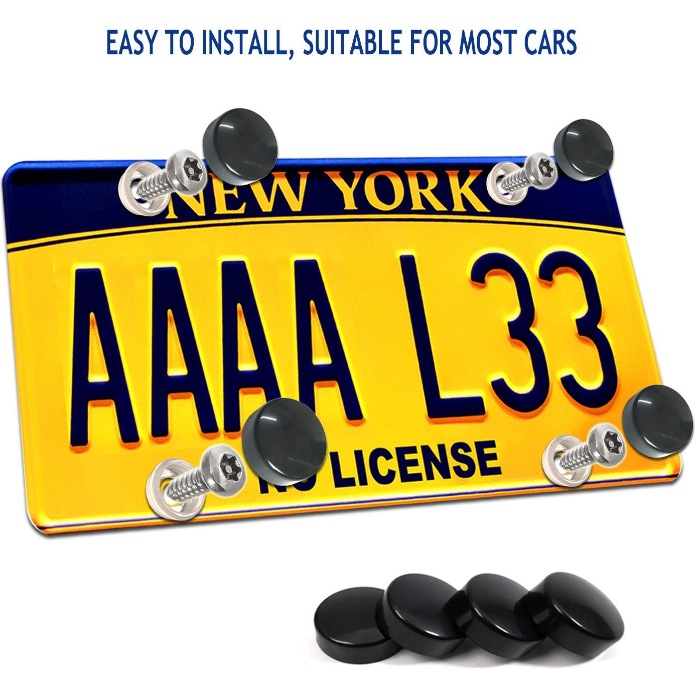 Tornillos Antirrobo QINMAN para Placas de Matrícula M6, Acero Inoxidable