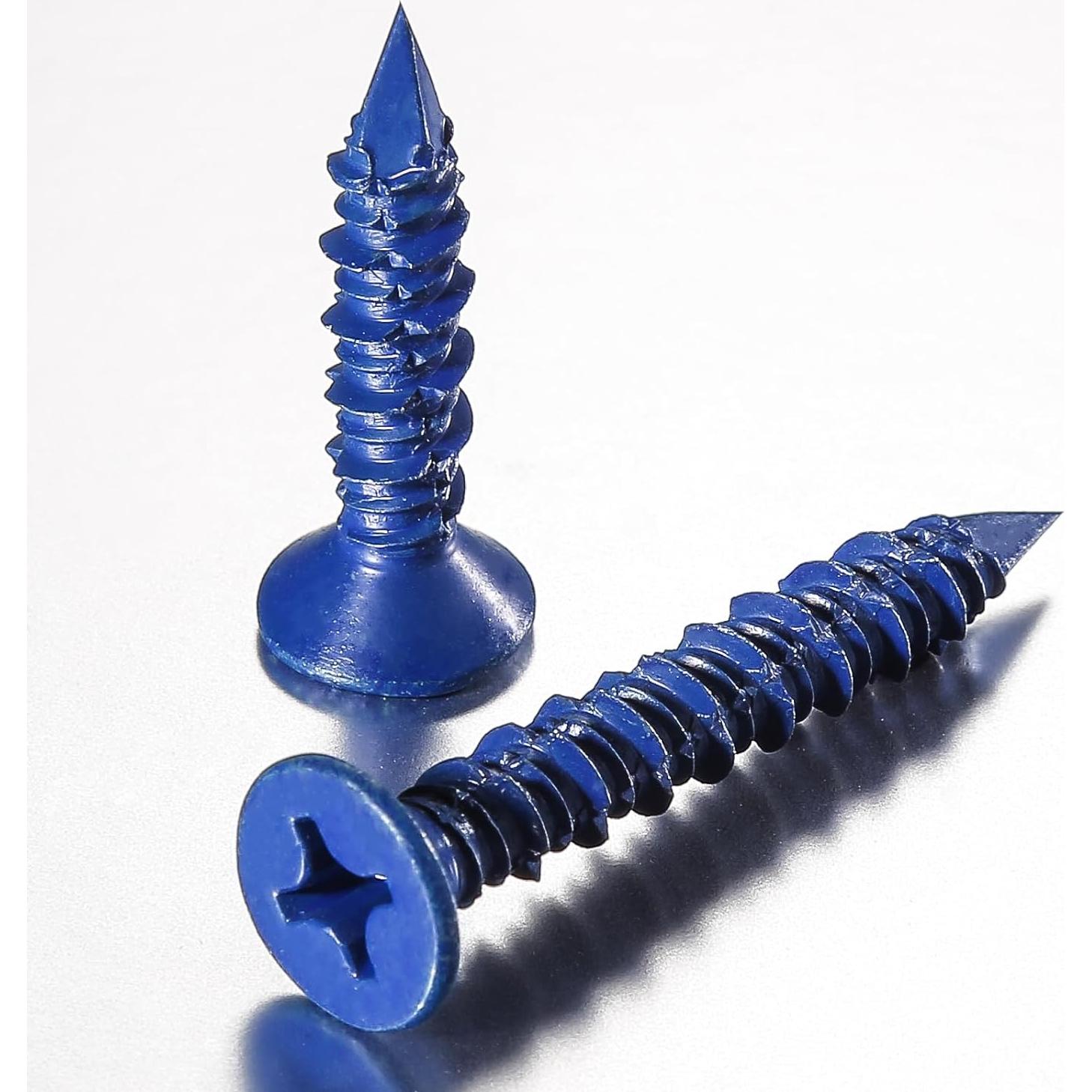 Tornillos de Concreto Wensilon 30 Pcs 5 mm x 57 mm Azul