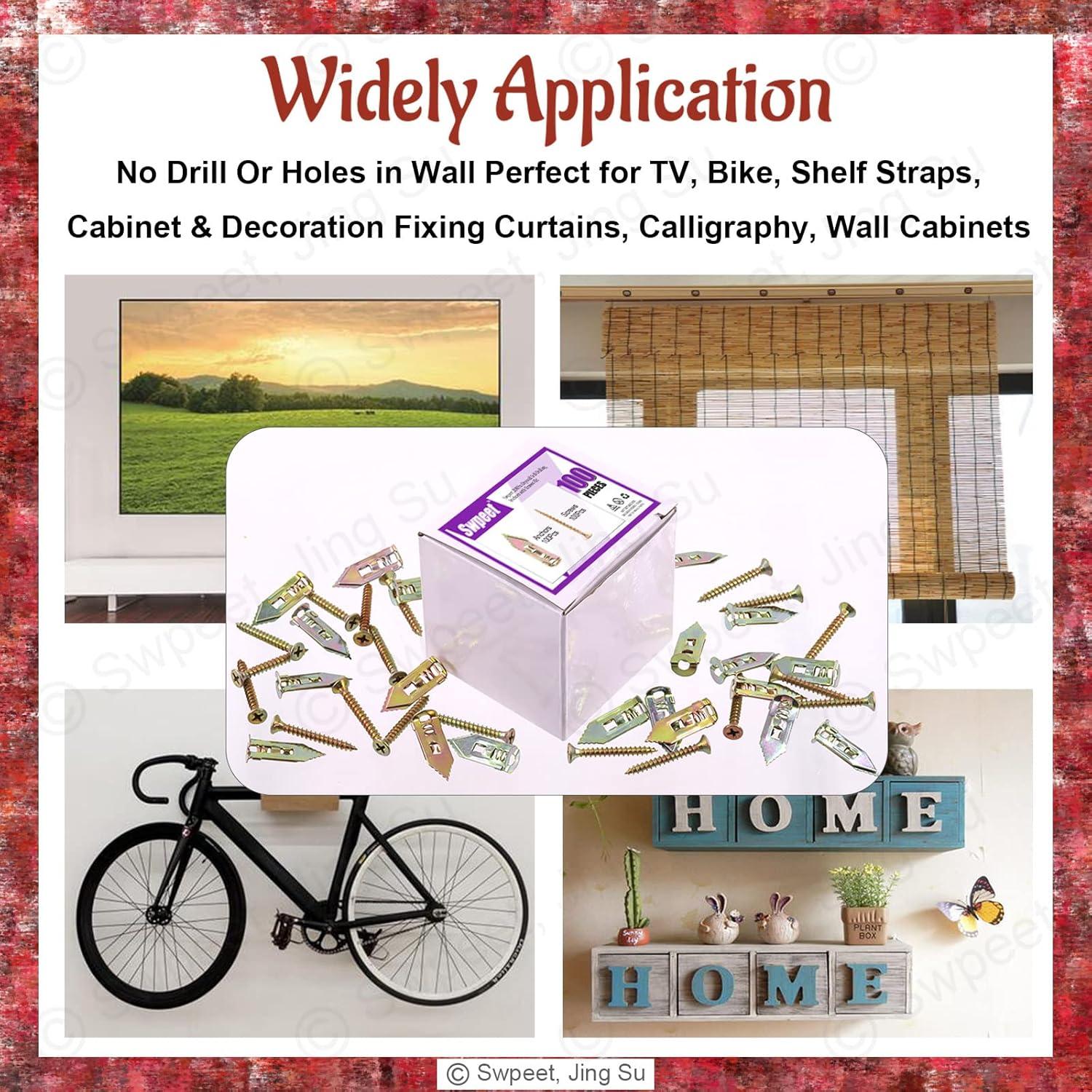 Swpeet Anclajes Autoperforantes para Paneles de Yeso 200Pcs