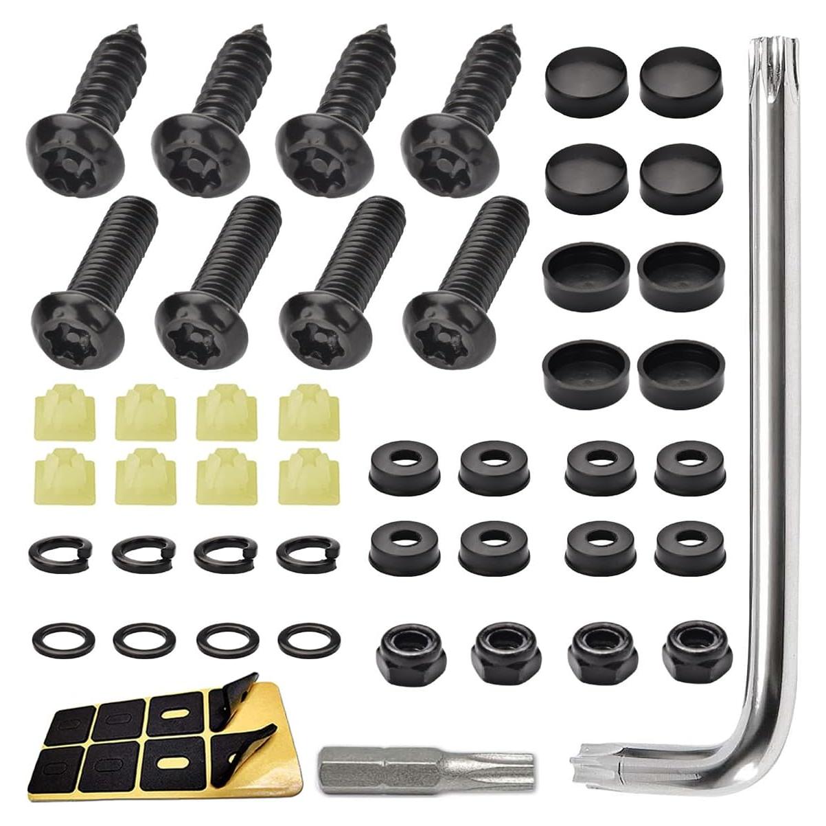 Kit de Tornillos Antirrobo para Placas de Licencia GLSOWEE