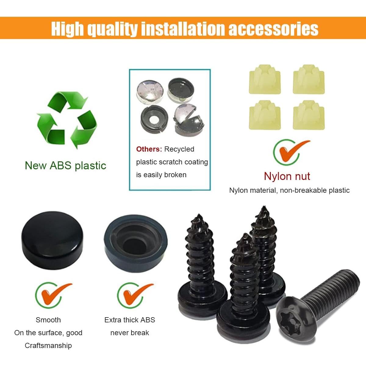 Kit de Tornillos Antirrobo para Placas de Licencia GLSOWEE