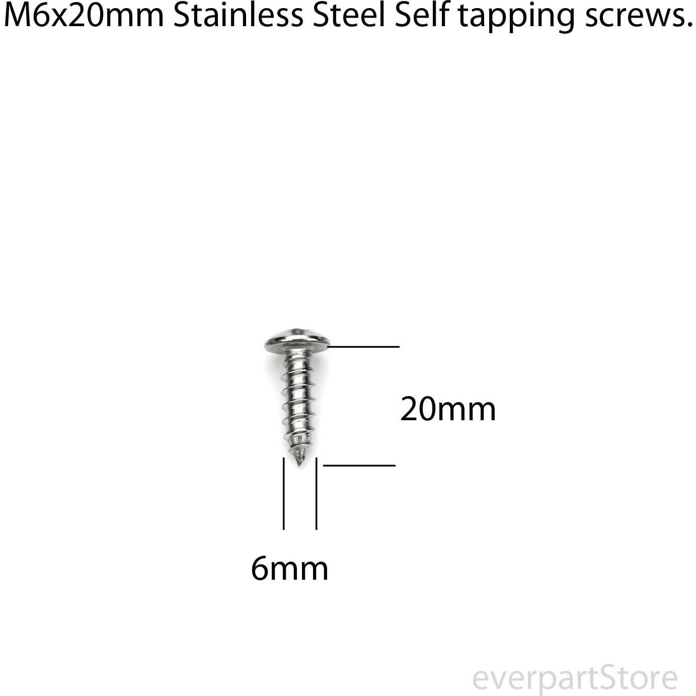 Tornillos de Acero Inoxidable LFPartS para Placas de Matrícula