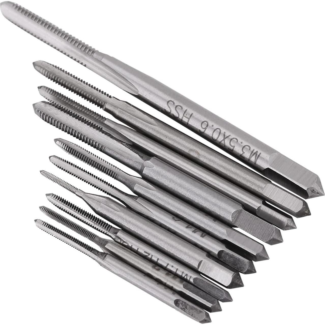 Juego de Machos de Rosca de Mano Vikye M1 a M3.5 - 10 Piezas