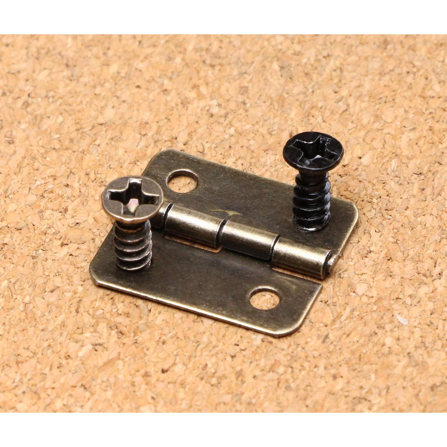 Kit de Tornillos de Madera Mini Skater 200 Pcs Negro y Bronce