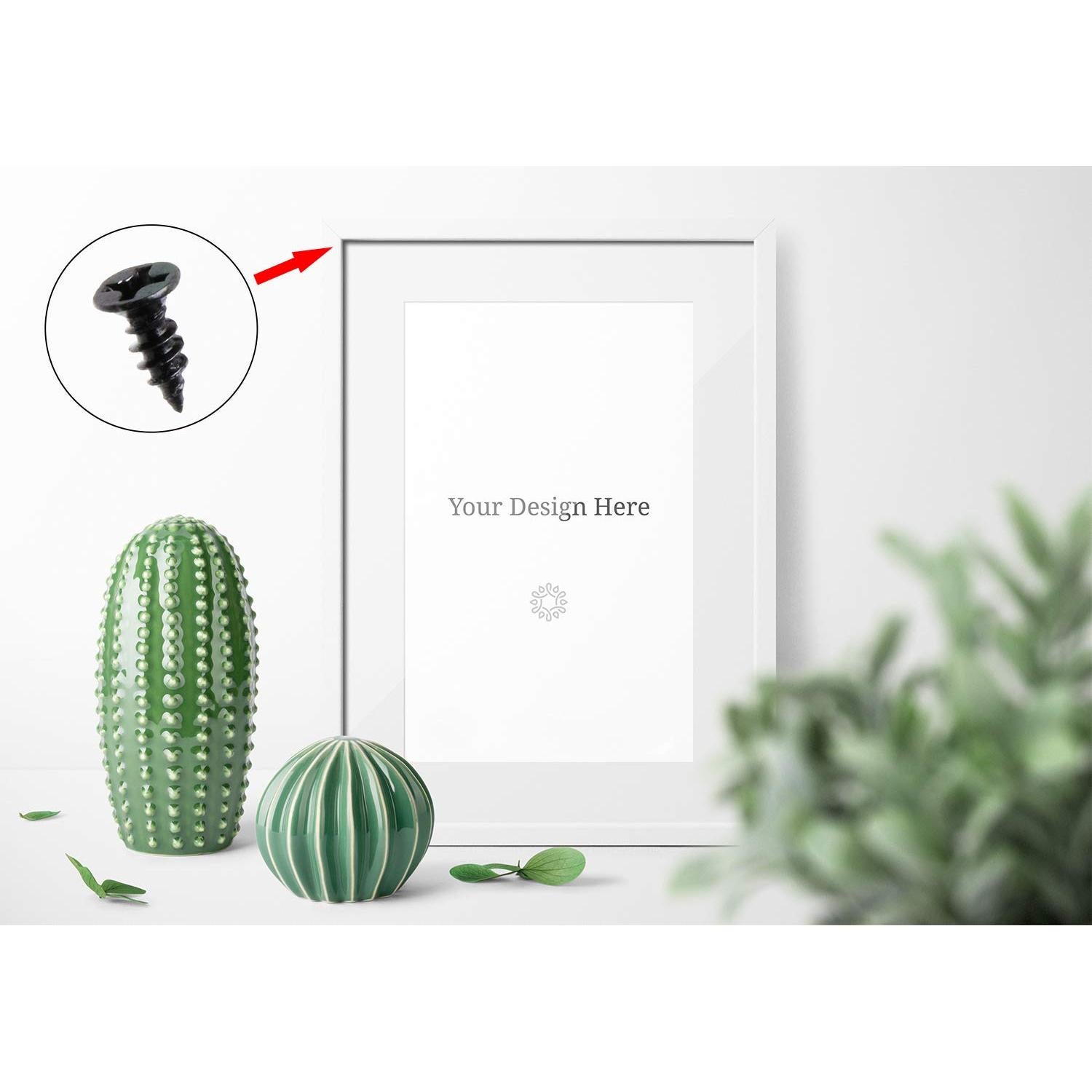 Kit de Tornillos de Madera Mini Skater 200 Pcs Negro y Bronce