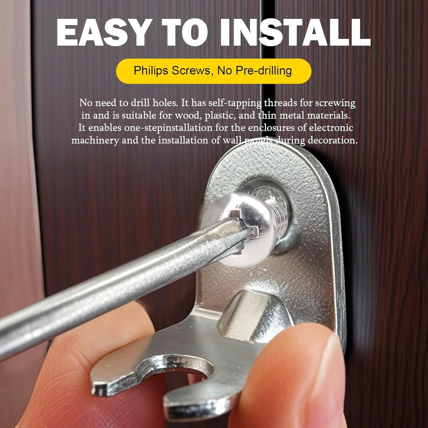 Kit de Tornillos de Madera Zhenglilos 205 Piezas Acero Inoxidable