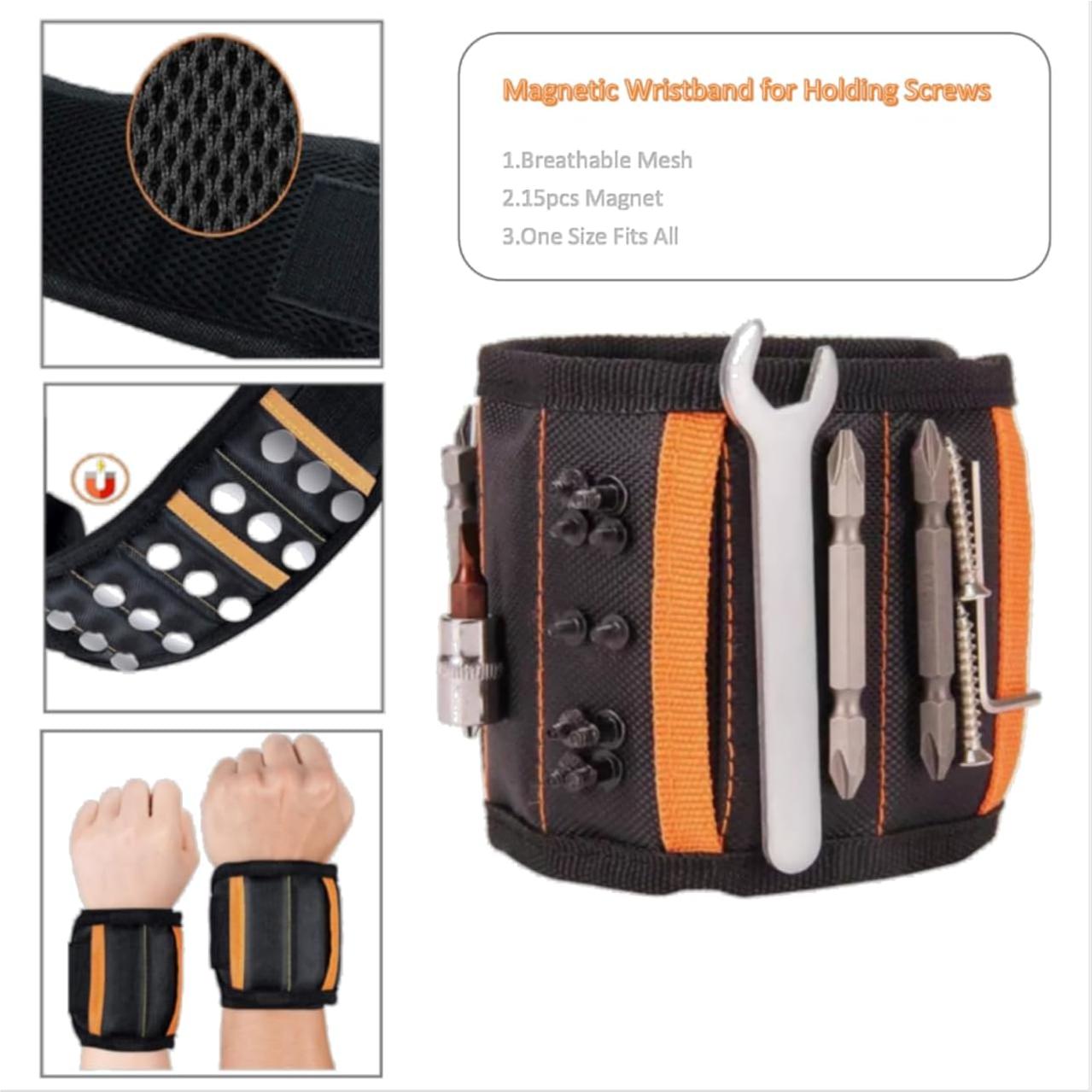 Pulsera Magnética Fluox Fuya con 2 Bolsillos Ajustable