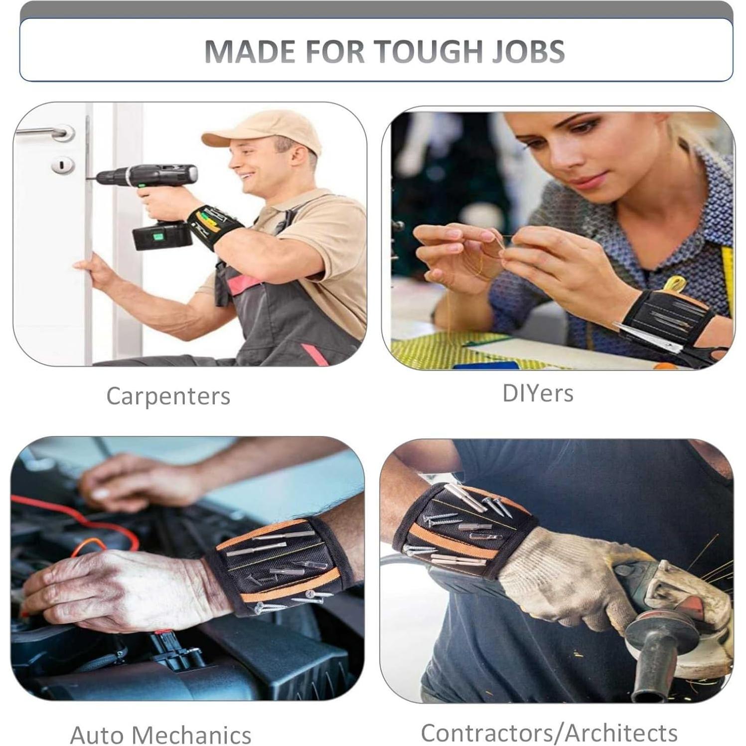 Pulsera Magnética Fluox Fuya con 2 Bolsillos Ajustable