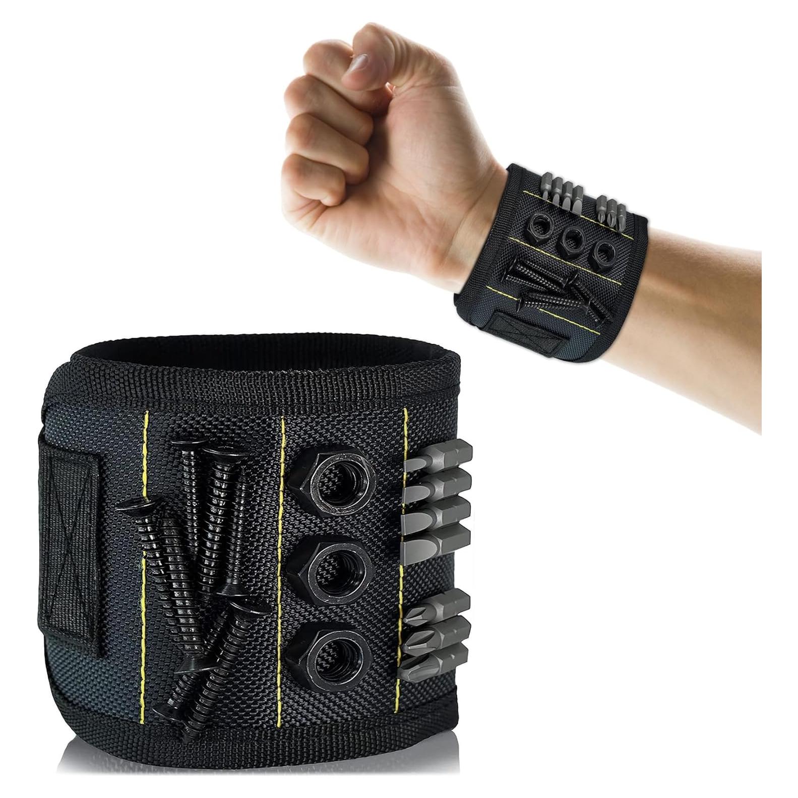 Pulsera Magnética FUPUALL para Herramientas - 15 Imánes Ajustable