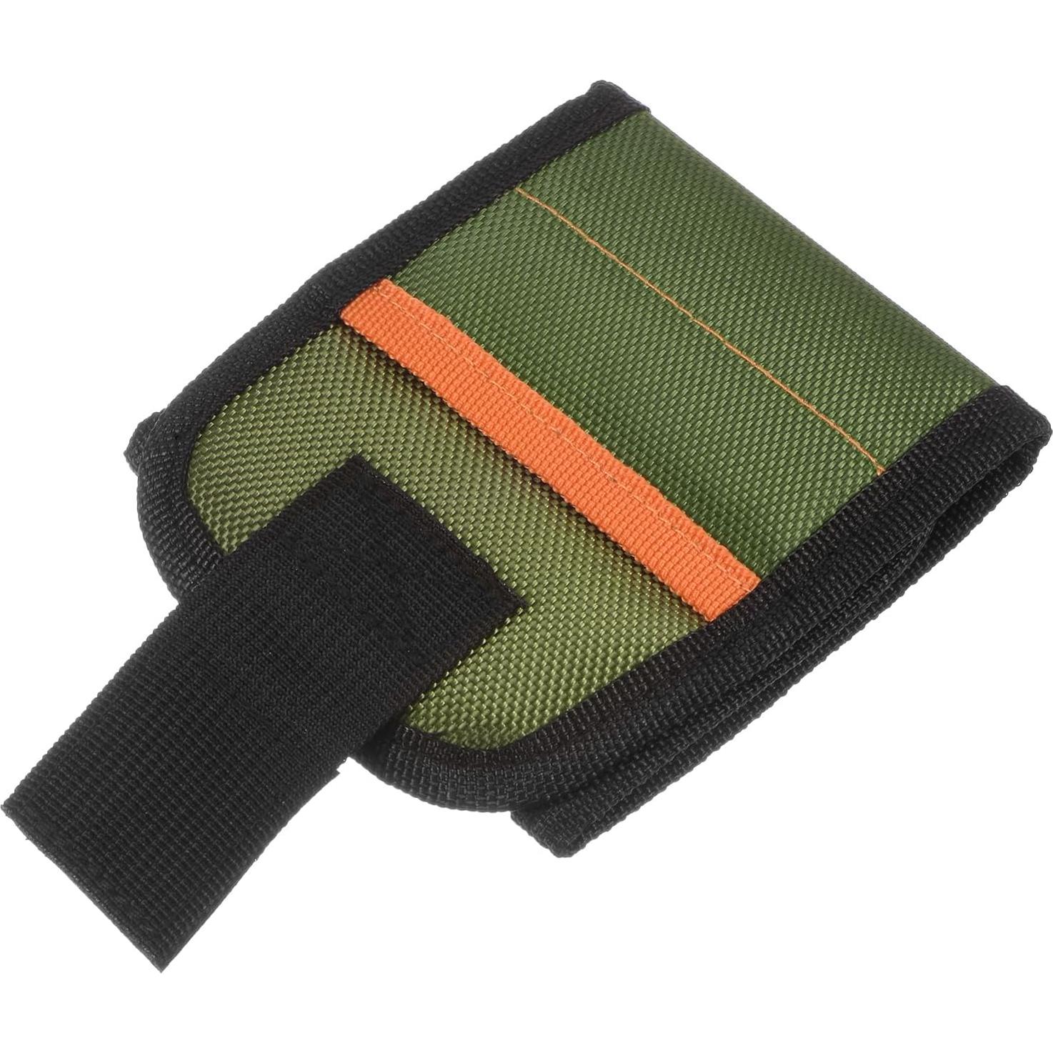 Pulsera Magnética HARFINGTON de Nylon con 9 Imánes - Verde Oscuro