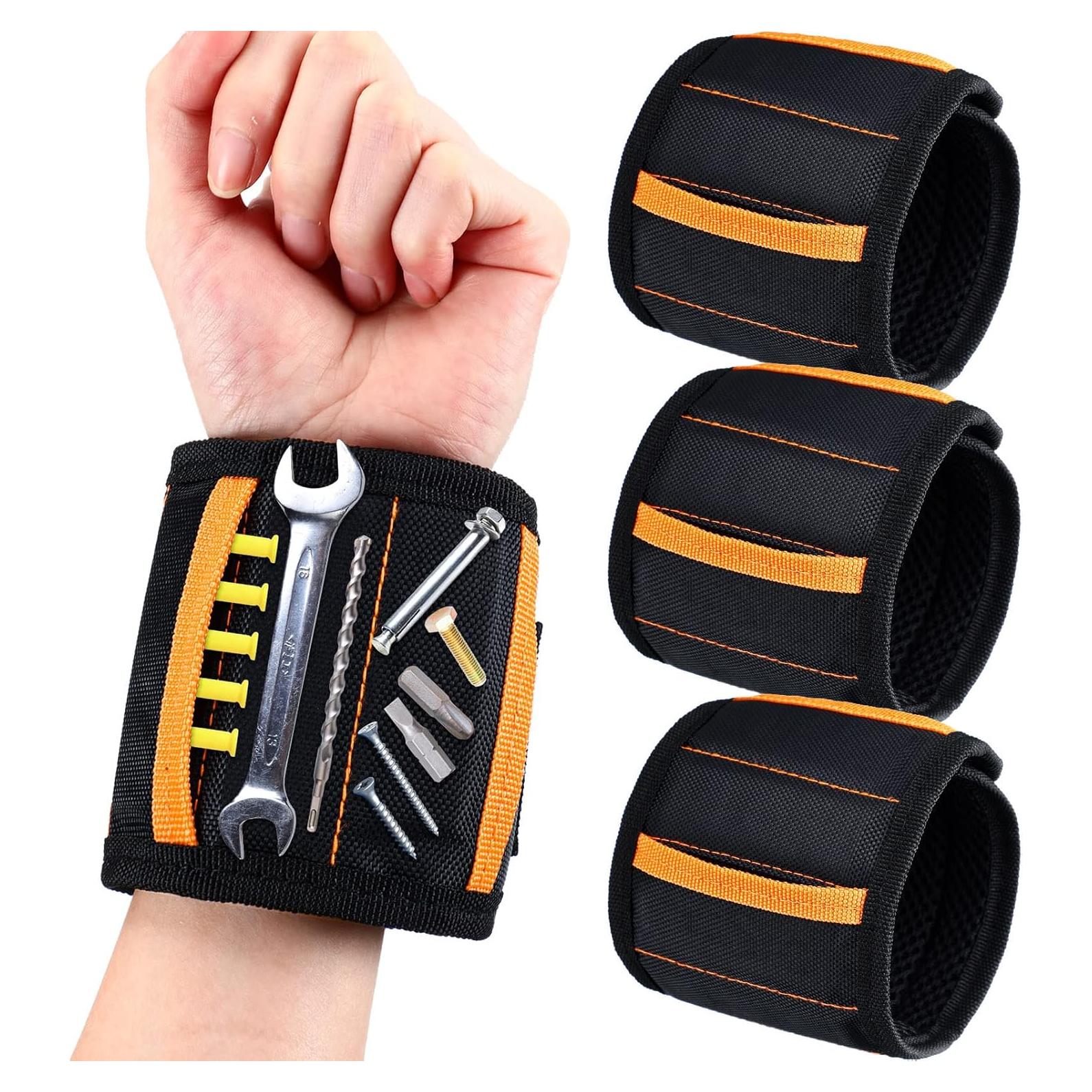 Pulsera Magnética Kigeli para Herramientas - 4 Pcs, Ajustable