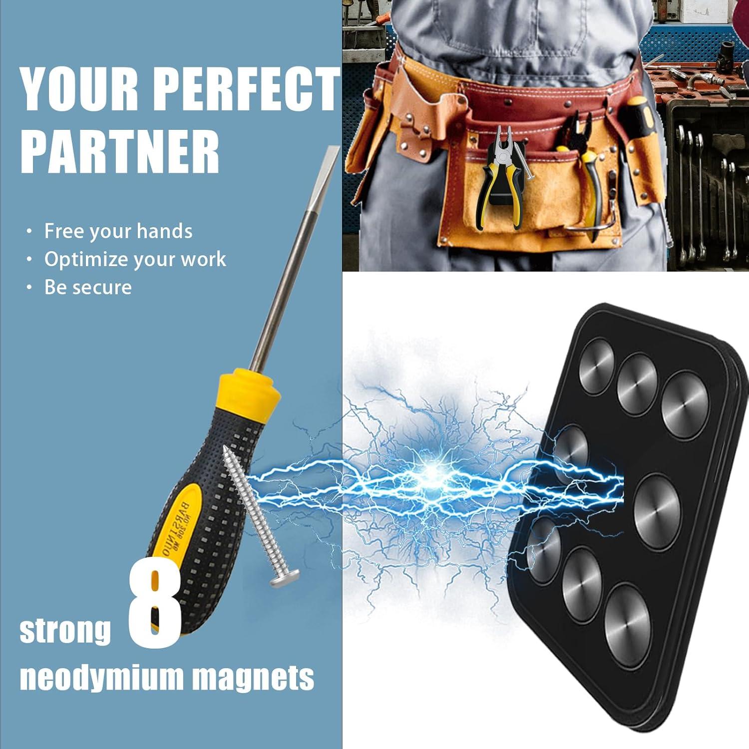 Soporte Magnético para Herramientas Bjsdkff 2 Pcs Negro