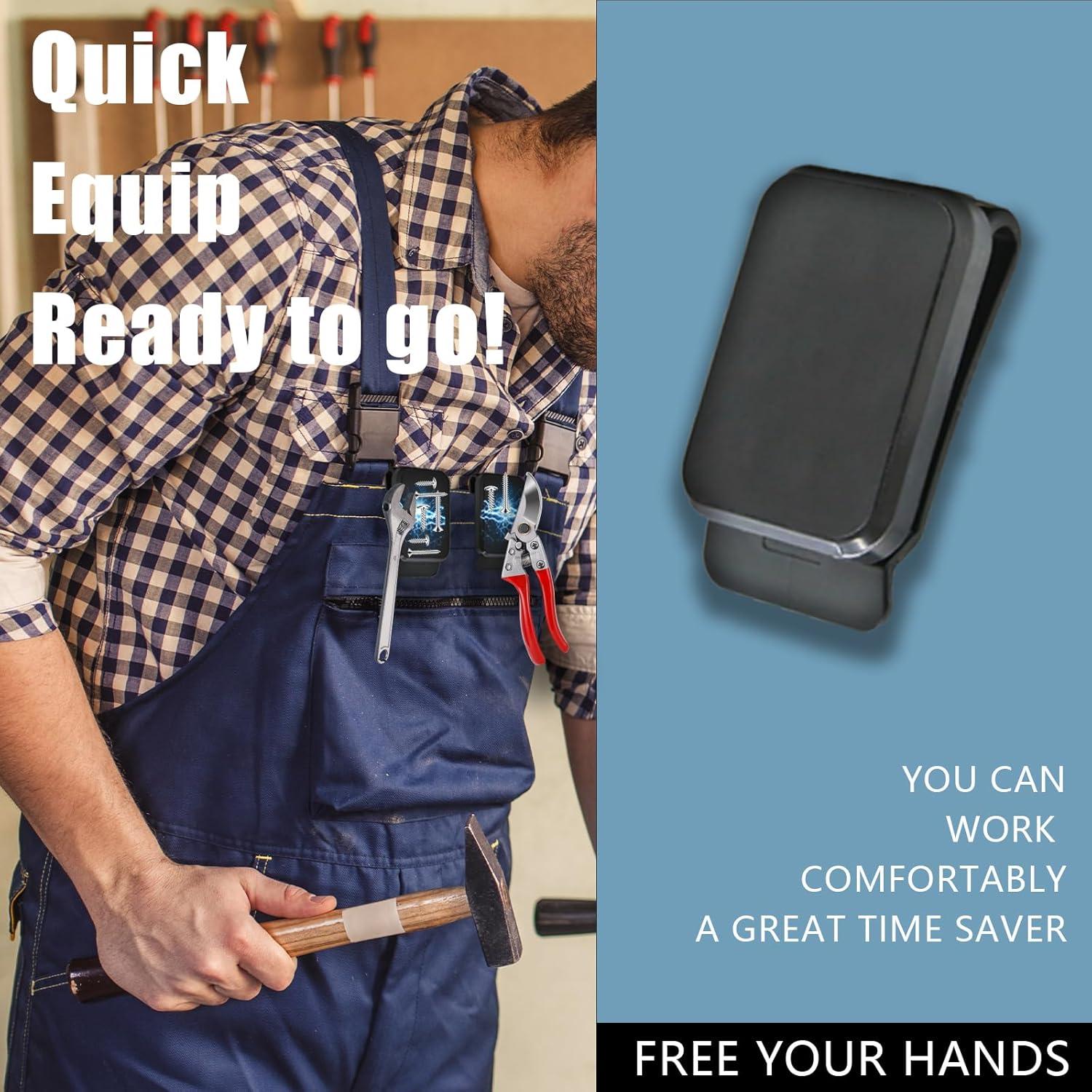 Soporte Magnético para Herramientas Bjsdkff 2 Pcs Negro