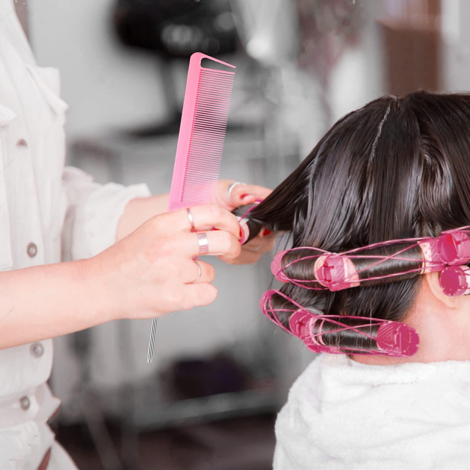 Kit de Herramientas de Trenzado de Cabello HERRY-US 9 Piezas Rosa