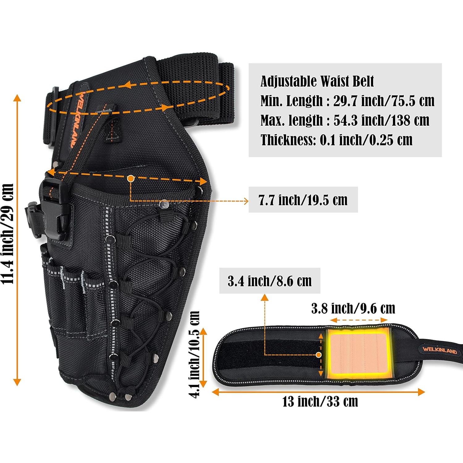 Soporte para Taladro 3-en-1 WELKINLAND con Pulsera Magnética