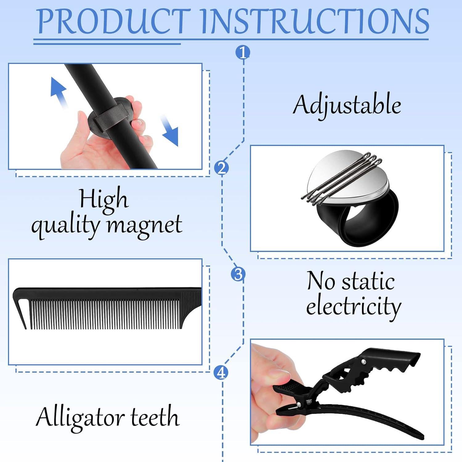 Kit de herramientas para trenzar cabello Nuenen 7 piezas