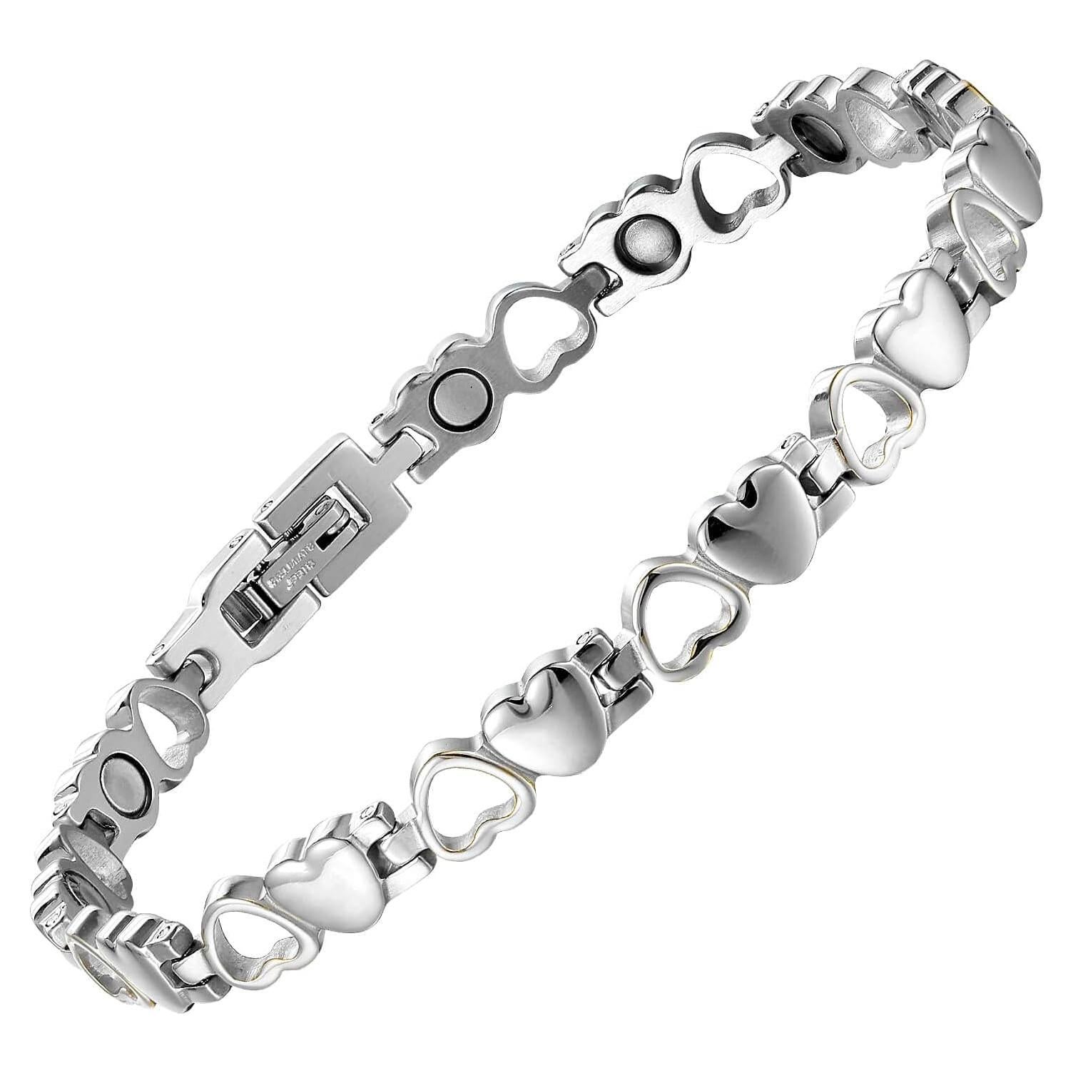 Pulsera Magnética BioMag de Acero de Titanio para Mujeres