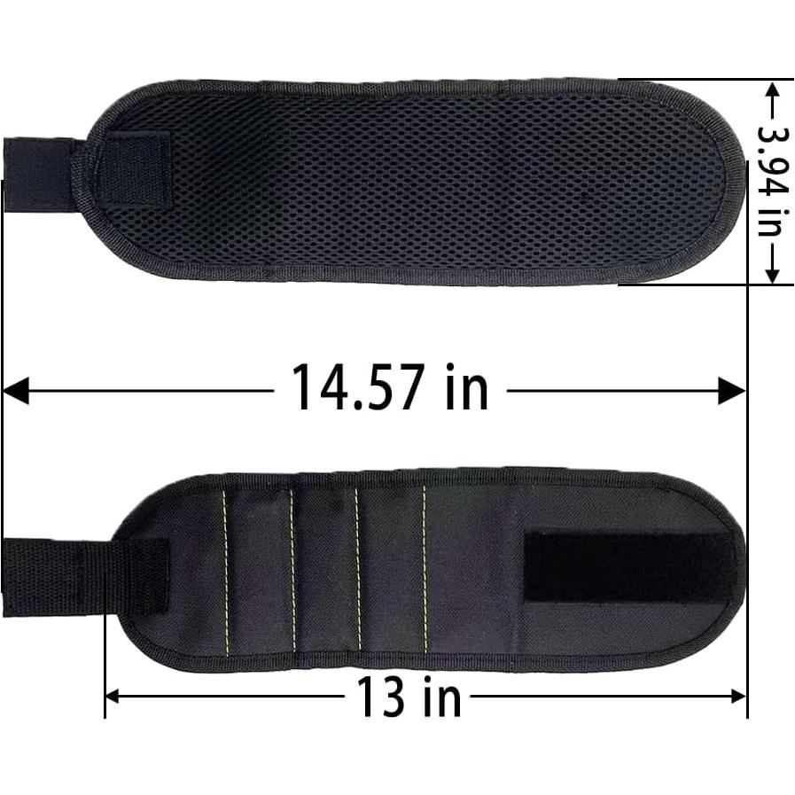 Conjunto de Delantal y Pulsera Magnética CACUINA - 16 Bolsillos