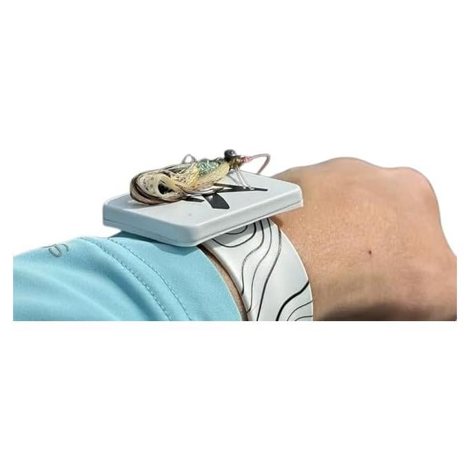 Pulsera Magnética de Silicona Blanca Lid Rig para Pesca