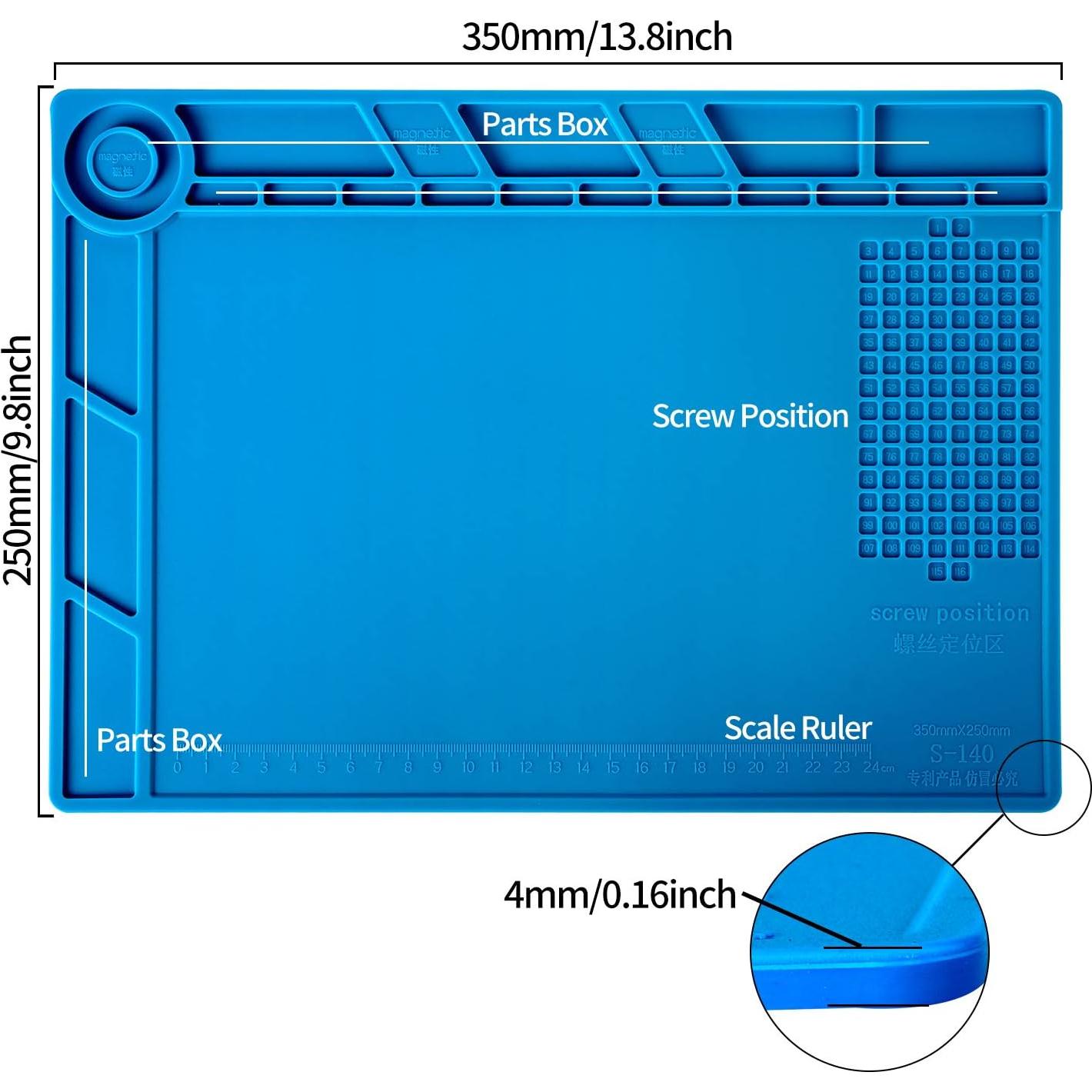 Almohadilla de Soldadura Kaisiking 35.1x24.9cm Silicona Antideslizante