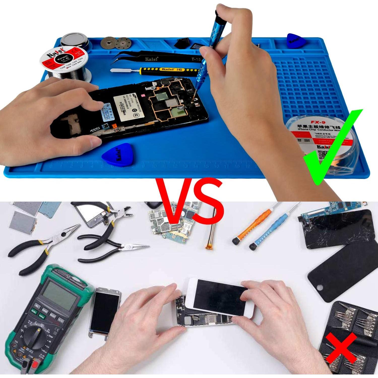 Almohadilla de Soldadura Kaisiking 35.1x24.9cm Silicona Antideslizante