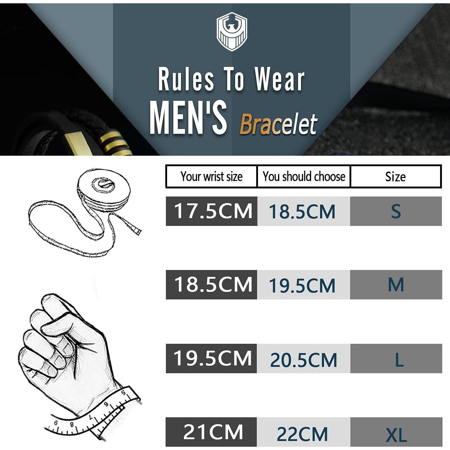 Pulsera de Cuero Trenzada para Hombres con Perlas de Lava y Ónix