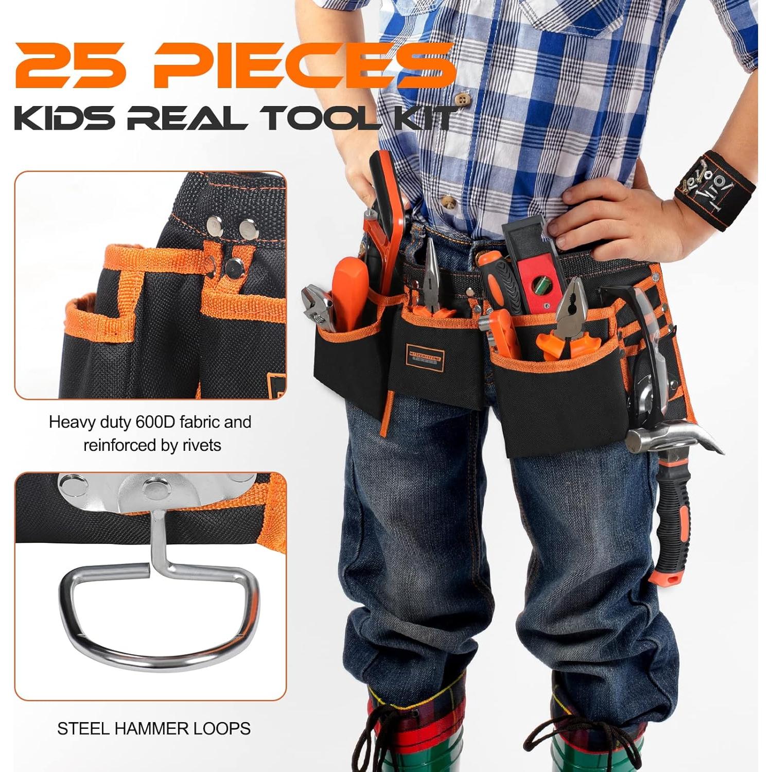 Kit de Herramientas Reales para Niños Mysterystone 25 Piezas