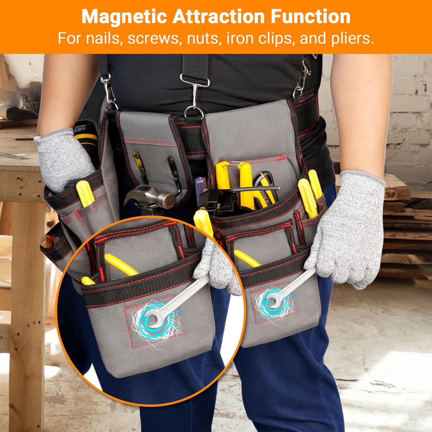 Cinturón de Herramientas Ajustable ELECROW con 18 Bolsillos