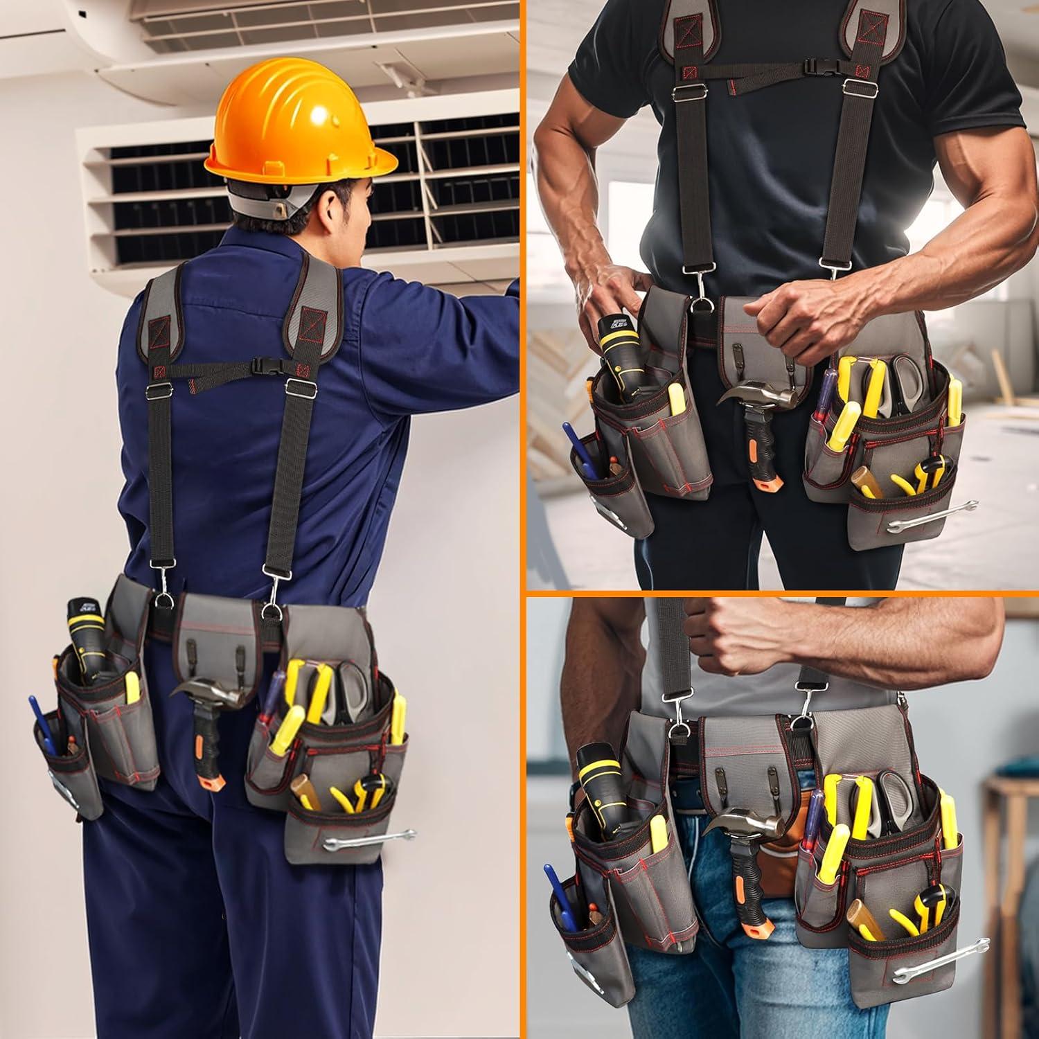 Cinturón de Herramientas Ajustable ELECROW con 18 Bolsillos