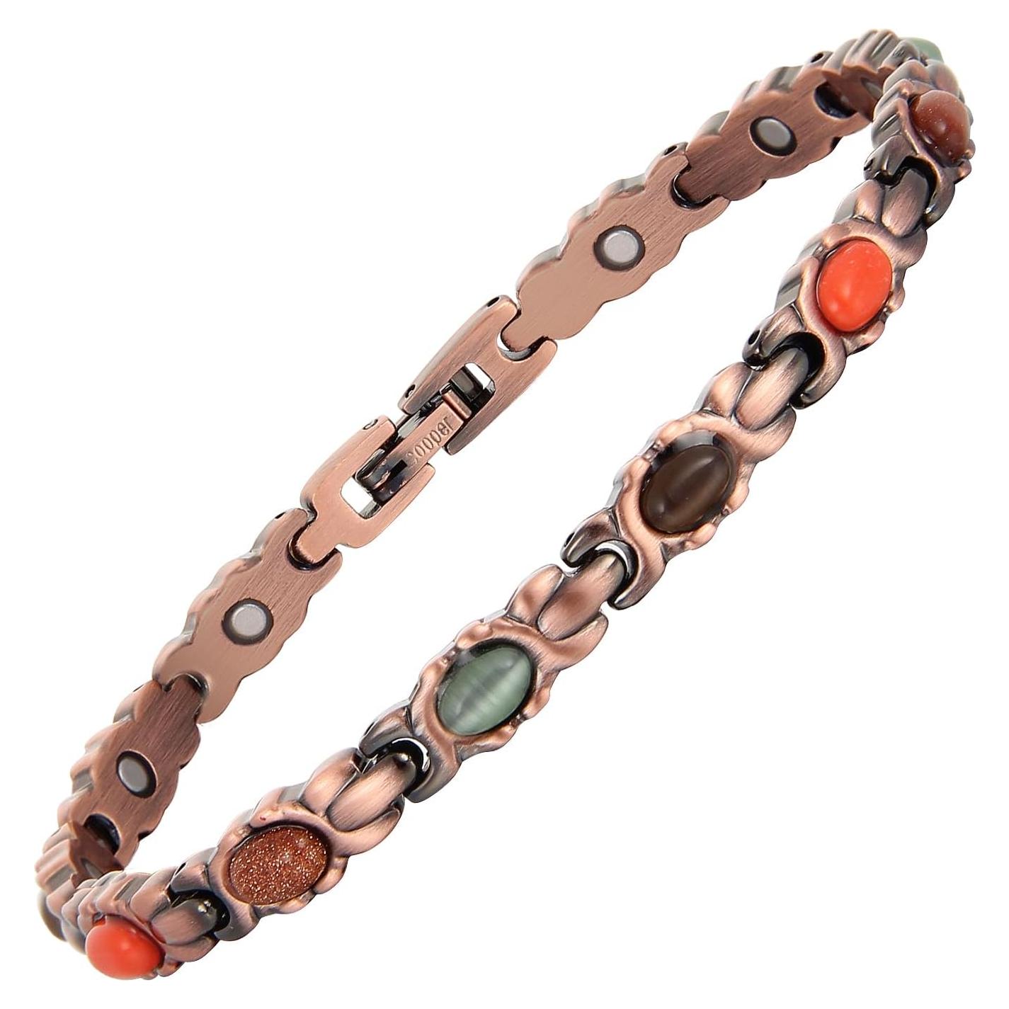 Pulsera Magnética de Cobre MagEnergy para Mujeres 99.9% Pura