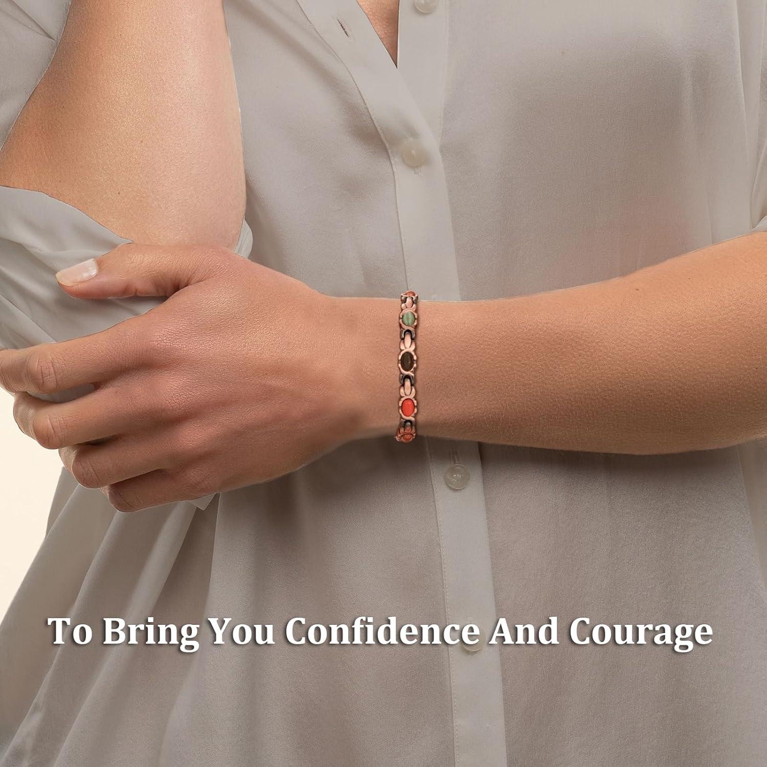Pulsera Magnética de Cobre MagEnergy para Mujeres 99.9% Pura